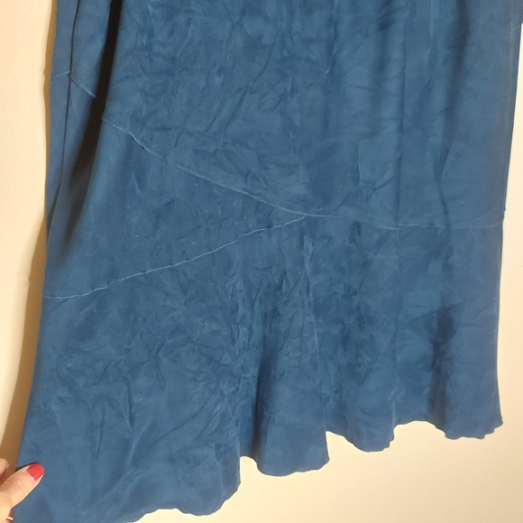 Ultrasuede flared midi skirt - Picture 6 of 7